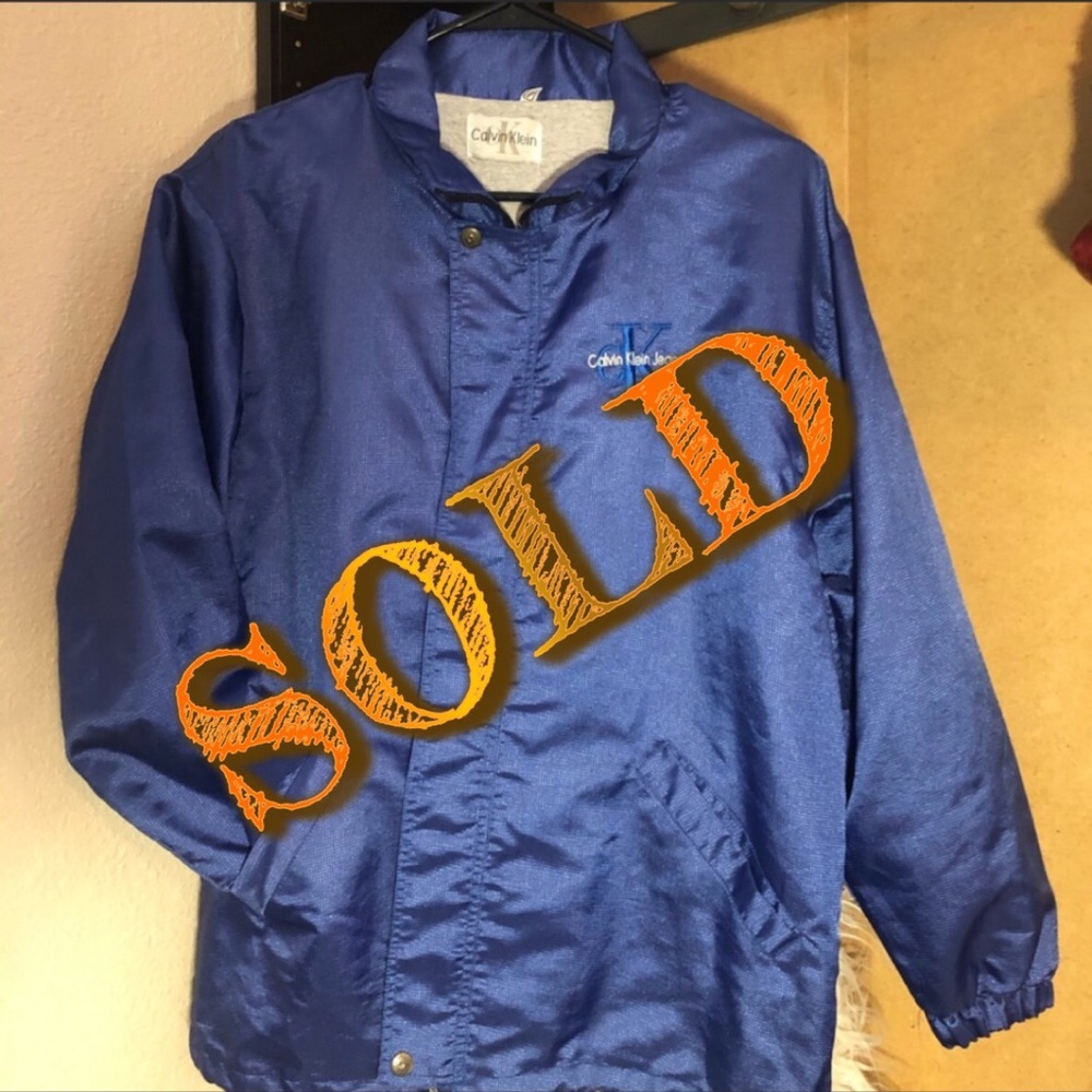 SOLD Vintage Unisex Calvin Klein reflective jacket